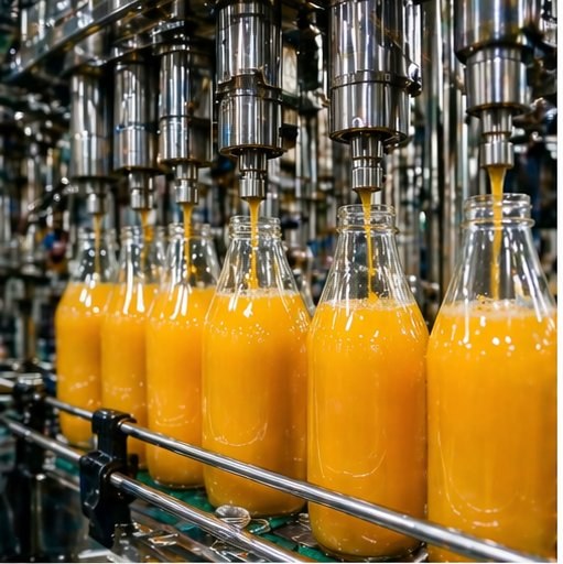 Cold-pressed juice bottling